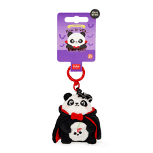 Porte-clés en Peluche panda Halloween -Schlüsselanhänger - key ring - legami