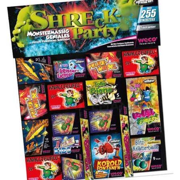 Weco Shreck Party - jugendfreies Feuerwerk - feu artifice enfants - Knaller