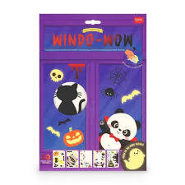 Set de 40 Autocollants Fenêtre - Windo-Wow halloween - Fensteraufkleber