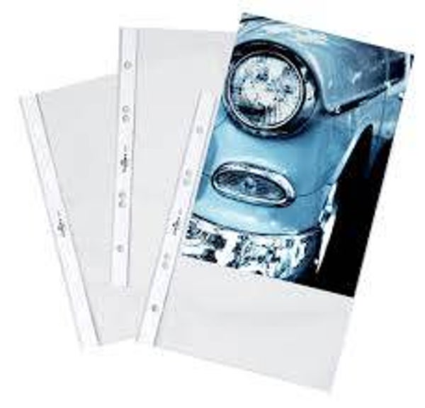 DURABLE Prospekthüllen A5 - punched pockets - pochettes transparentes
