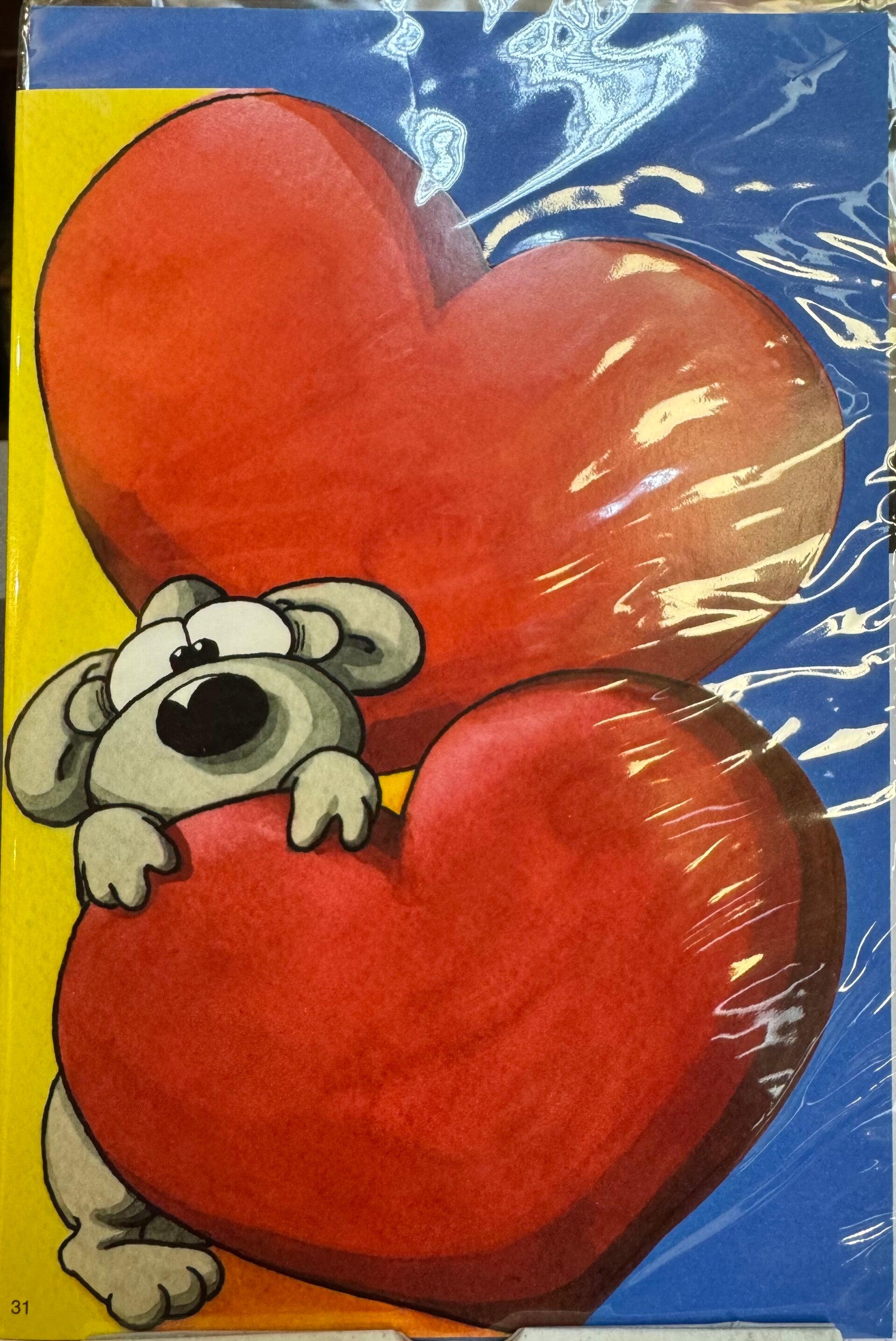 Valentinstag Karte Herz - Liebe - carte coeur Saint Valentin Diddl Luxembourg heart valentine Luxemburg
