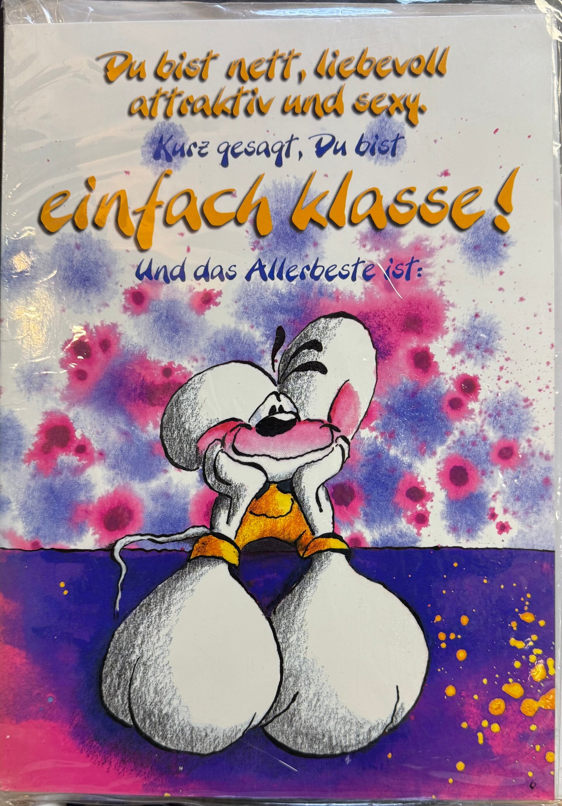 Diddl Klappkarte A4 mit Umschlag - carte de voeux avec enveloppe - greating card
