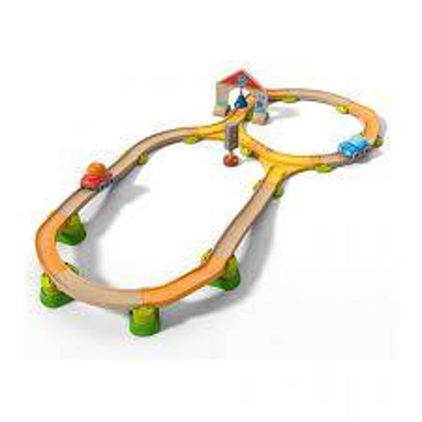 Circuit de voitures avec aiguillages kullerbü - Haba - Auto Spielstrecke