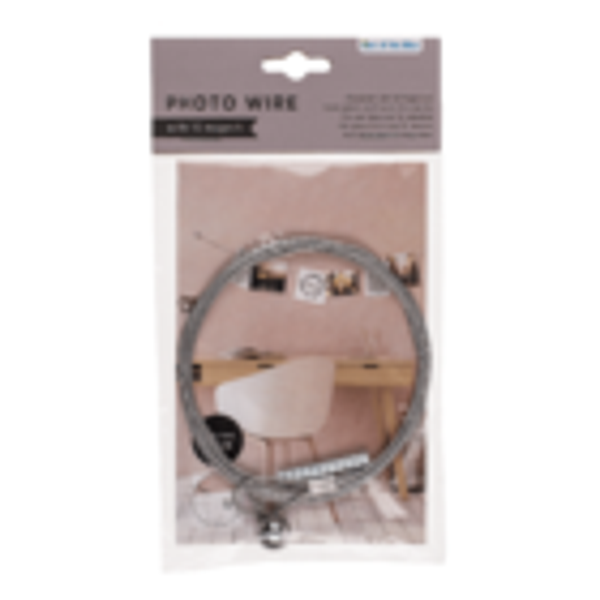 Metall-Fotodraht mit 12 Magneten - Porte-photo en fil