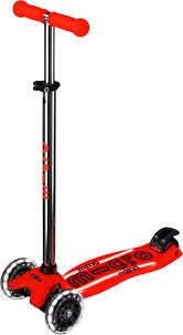 Trotinette Micro maxi micro deluxe glow LED plus aura red