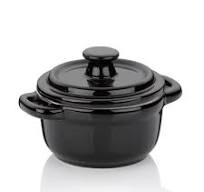 Mini cocotte Malin noir 10 cm - Mini Kochtopf schwarz - Kela - promo