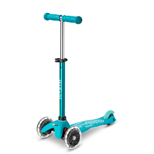 Trottinette Mini Micro Deluxe Led Aqua / bleu / orange