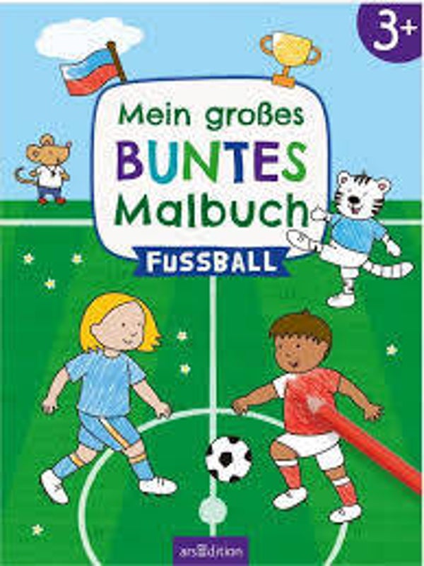 Mein großes buntes Malbuch - Fußball - livre coloriage football - coloring booklet