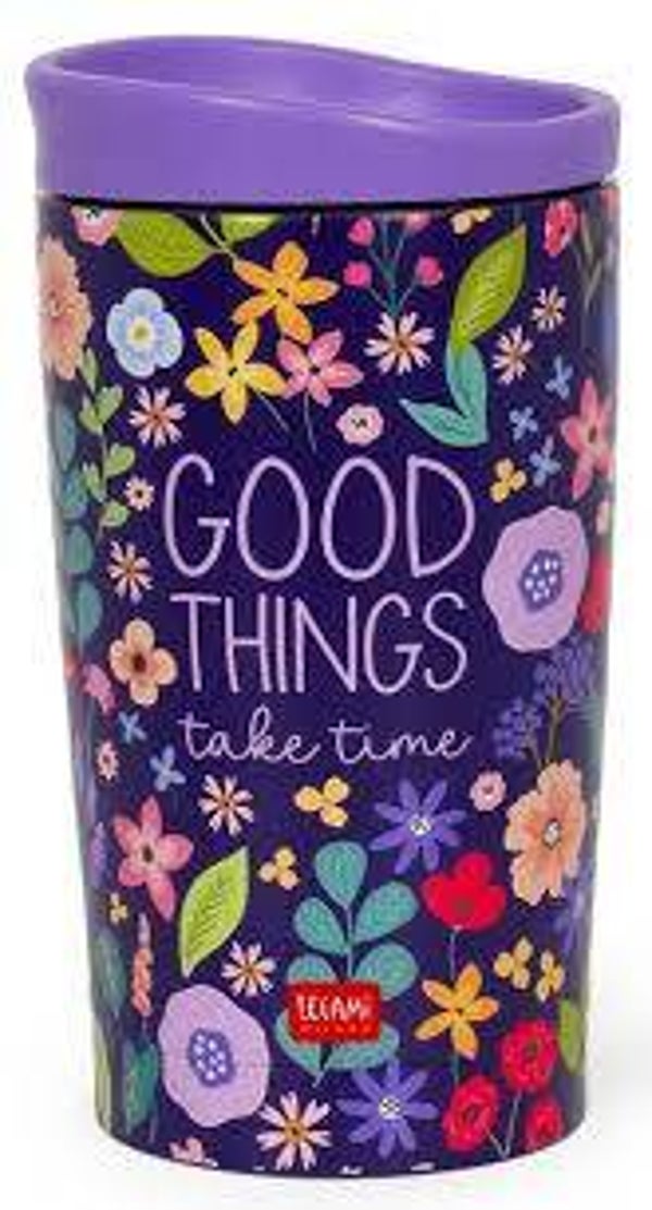 HOT & COLD - VERRE ISOTHERME - FLOWERS - Legami - vacuum tumbler - Kaffeebecher