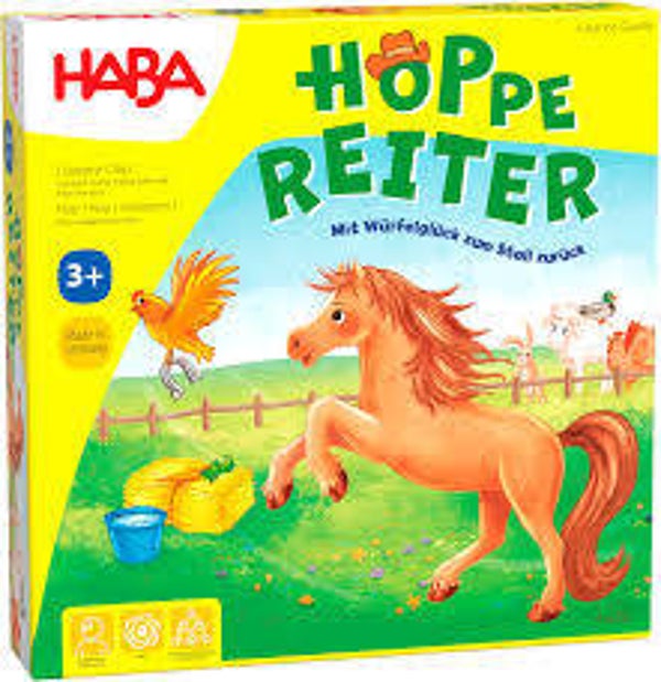 HABA - Hoppe Reiter - Chevalier - clippety-clop ! Galopons..