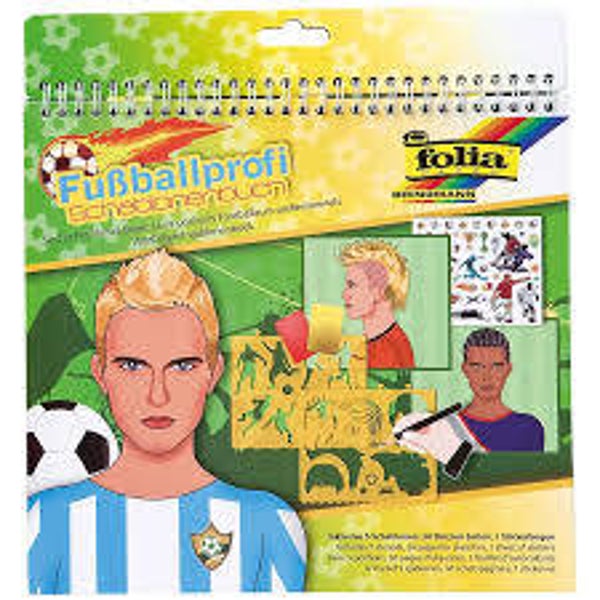 Fussball Schablonen Buch - livre pochoir foot - soccer pro stencil book