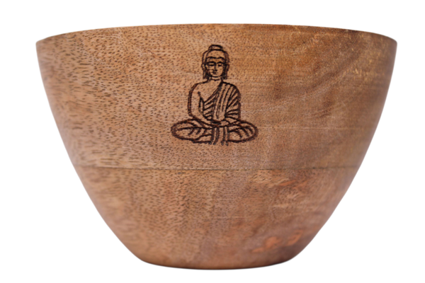 Bol en Bois Bouddha pour Fumigation