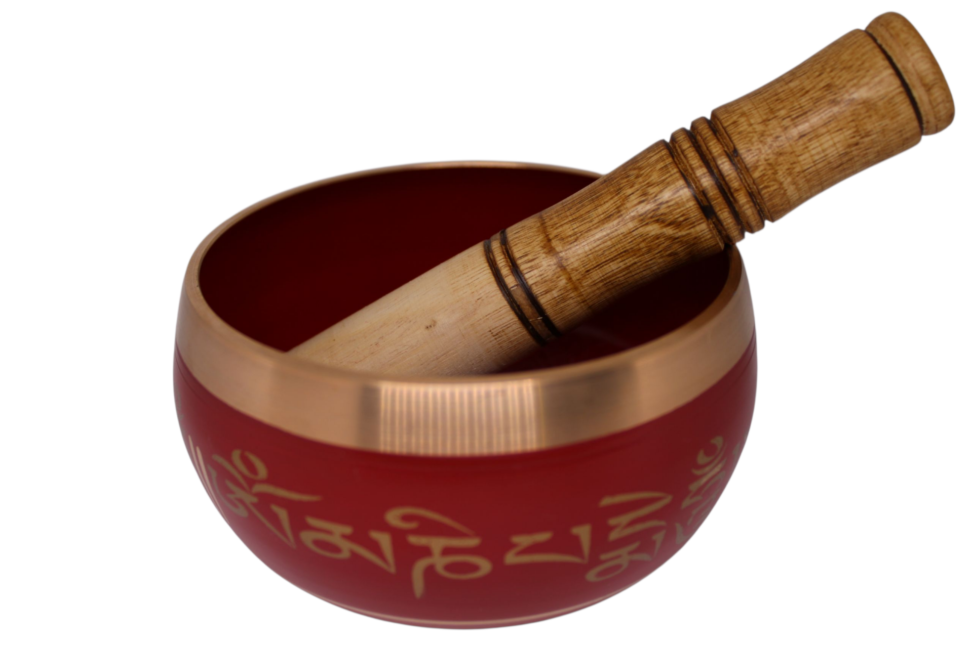 Bol Tibétain Chantant Rouge