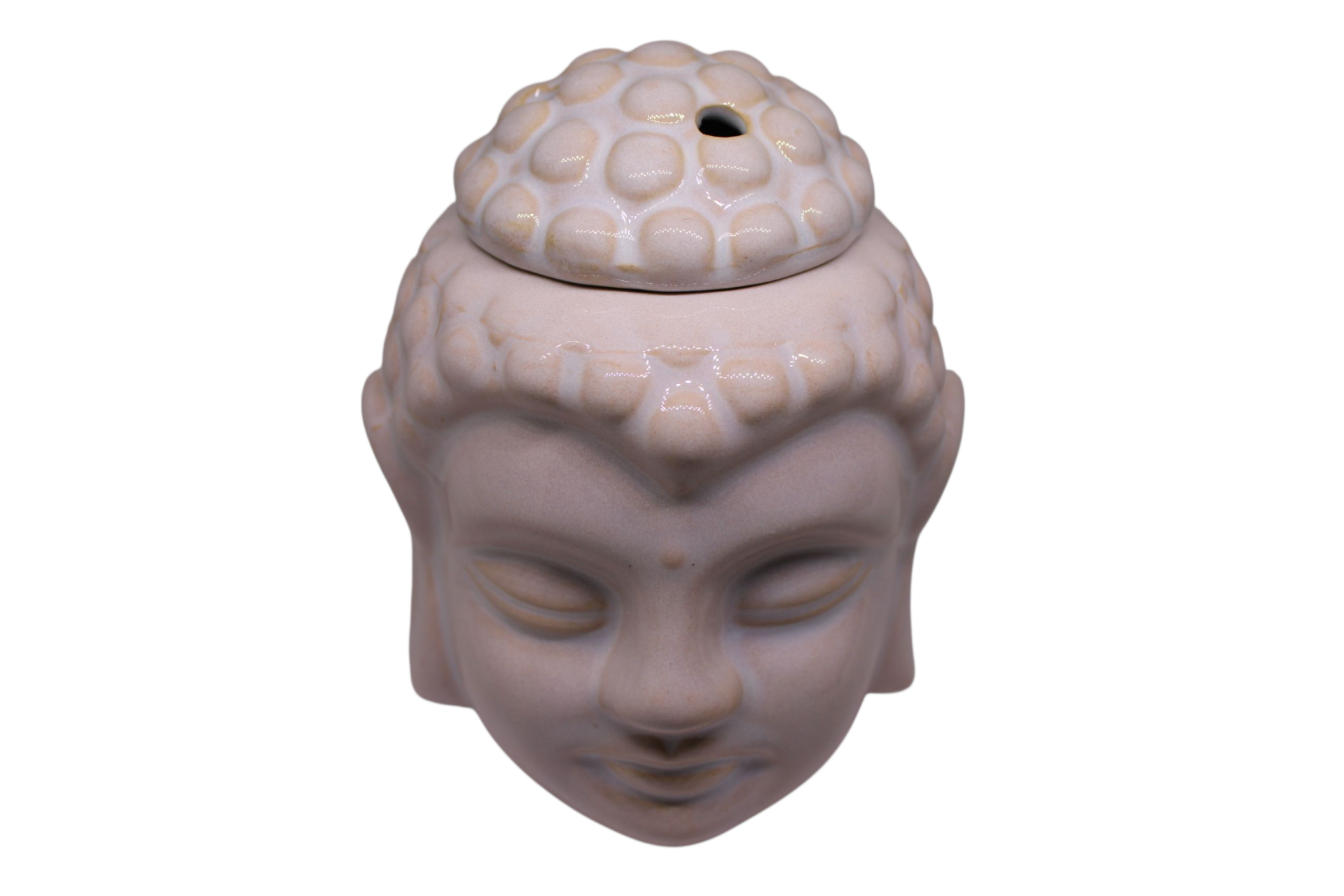 Brûleur à Huile – Tête de Bouddha en Céramique