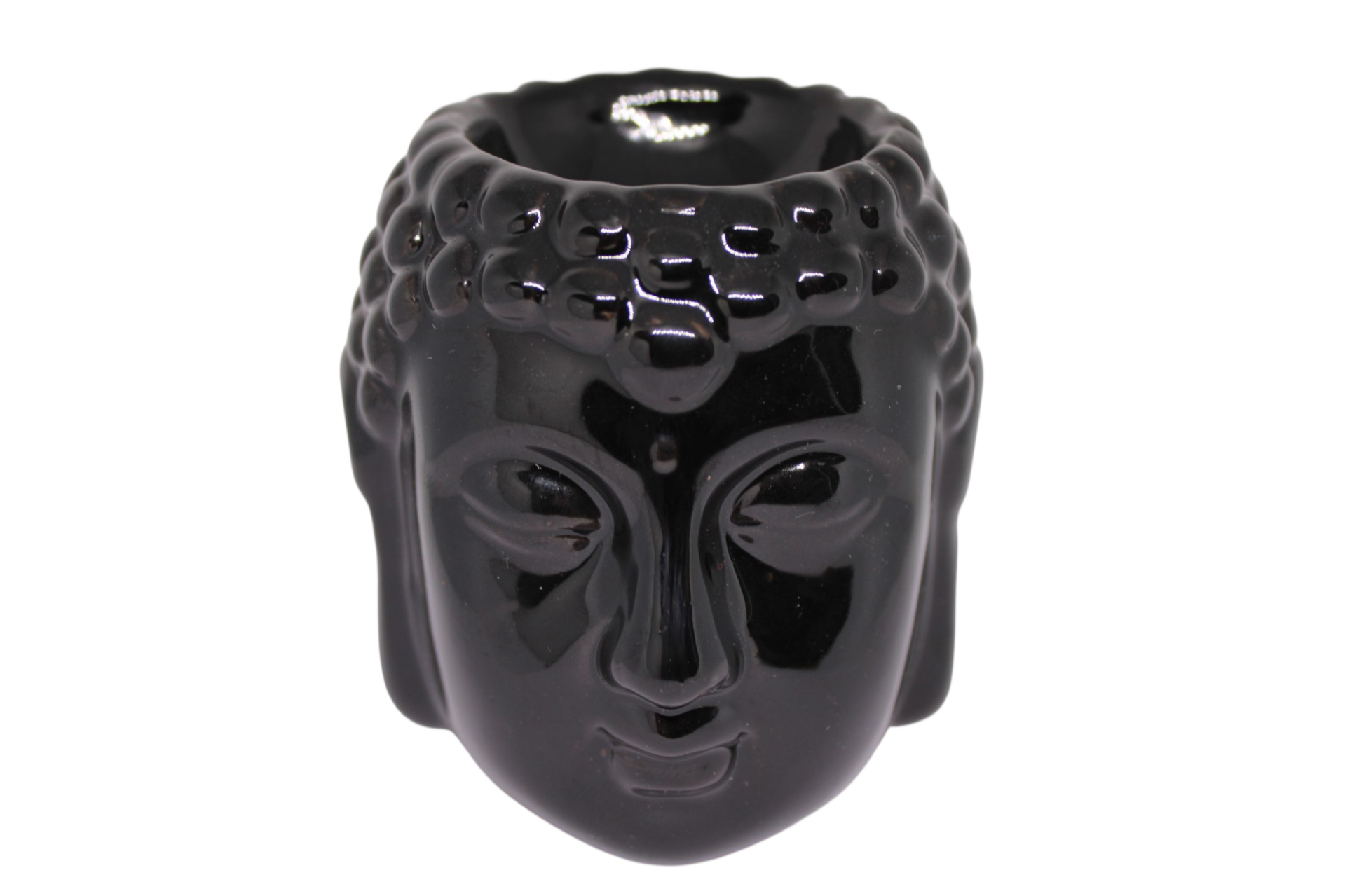 Brûleur à Huile Essentielle – Tête de Bouddha Noir