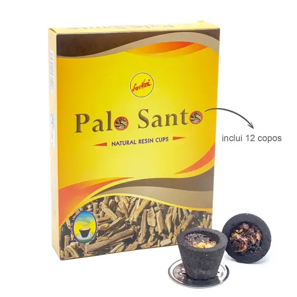 Palo Santo Résine Naturelle en Coupelles – Purification Énergétique, Encens Naturel, 12 Cups Aree Vani