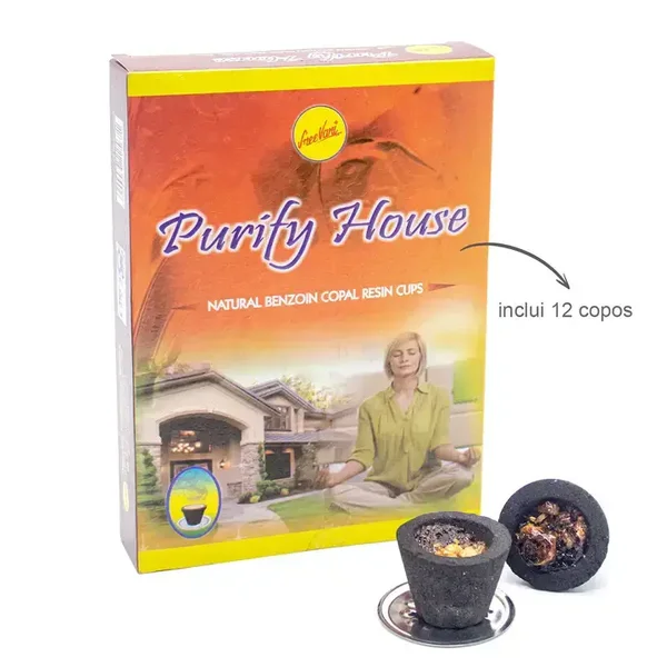 Purify House – Résines Naturelles Benzoin & Copal en Coupelles | Encens Purifiant Maison & Méditation