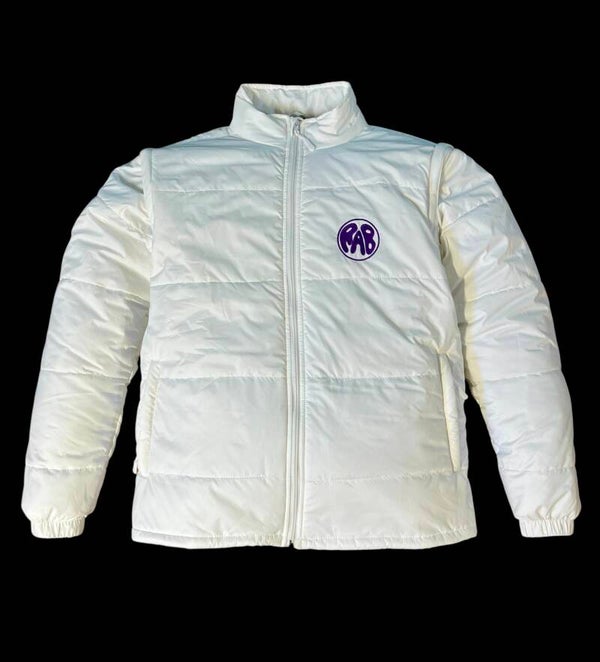 White puffer jacket/vest