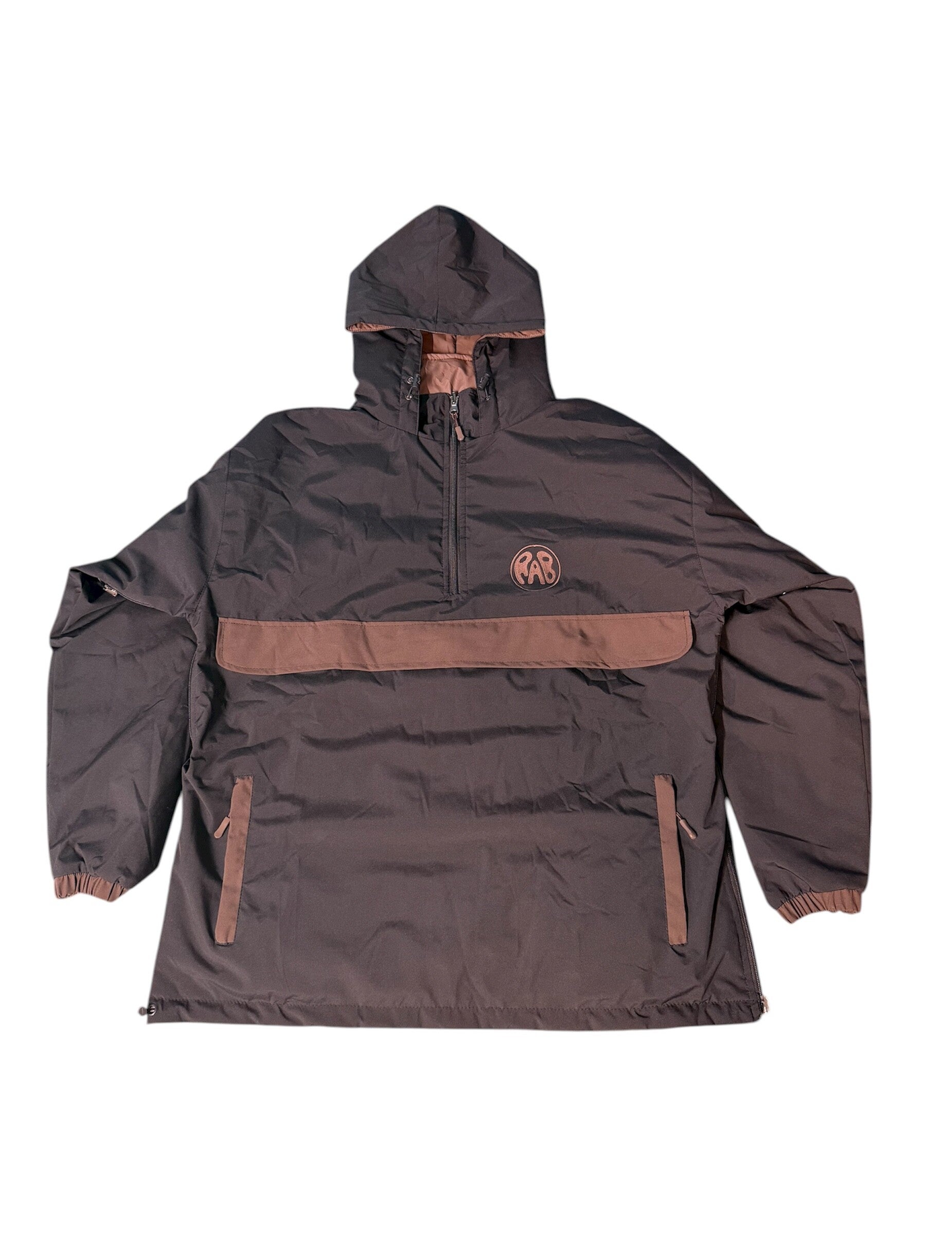 Black/ Chocolate Brown Reversible Anorak Jacket