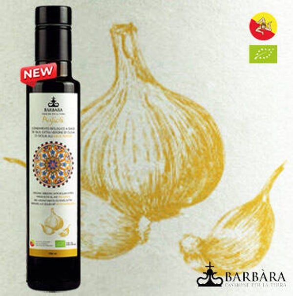 Agliolì – Bio-Olivenöl mit rotem Knoblauch – 250 ml