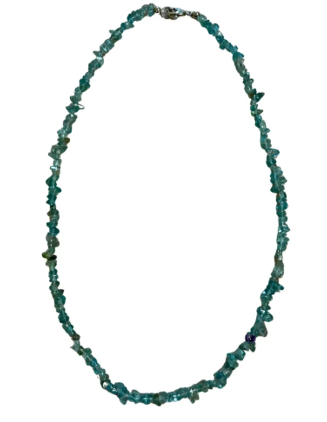 Ketting Topaas Blauw Splitsteen