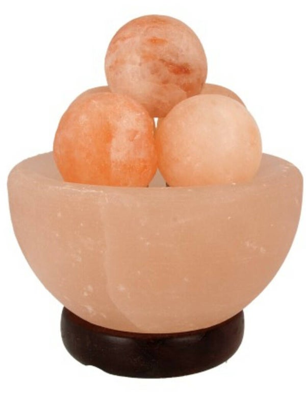 Zoutsteen lamp vuurkorf bollen