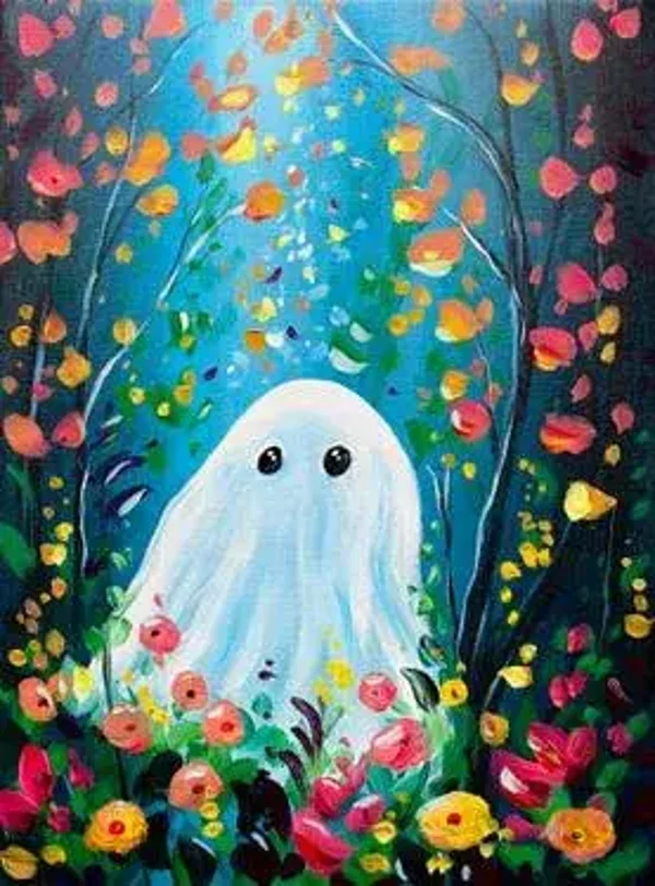 Little Garden Ghost Paint Night