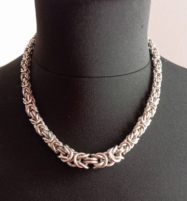 Kraftigt silverhalsband 925 silver