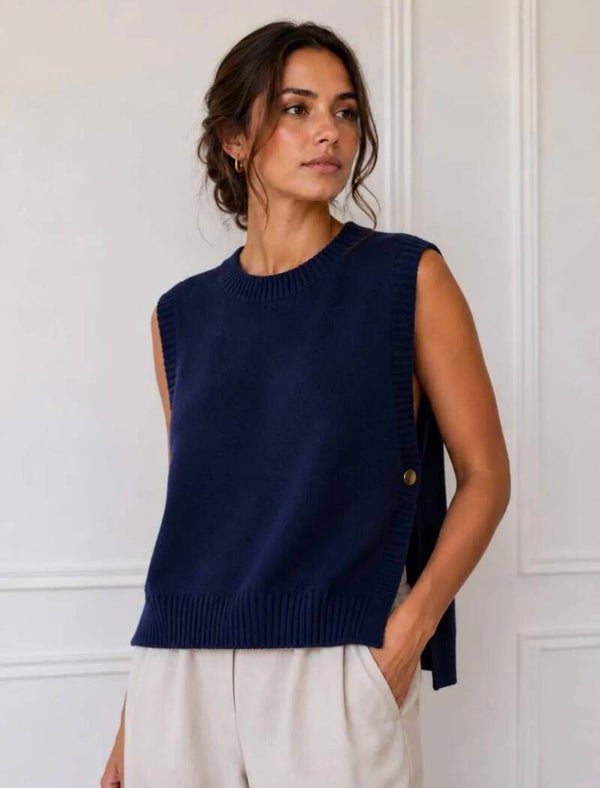 Pull sans manches marine GT