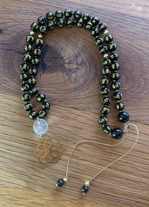 Kurze Mala Kette Onix mit 6 Worten
