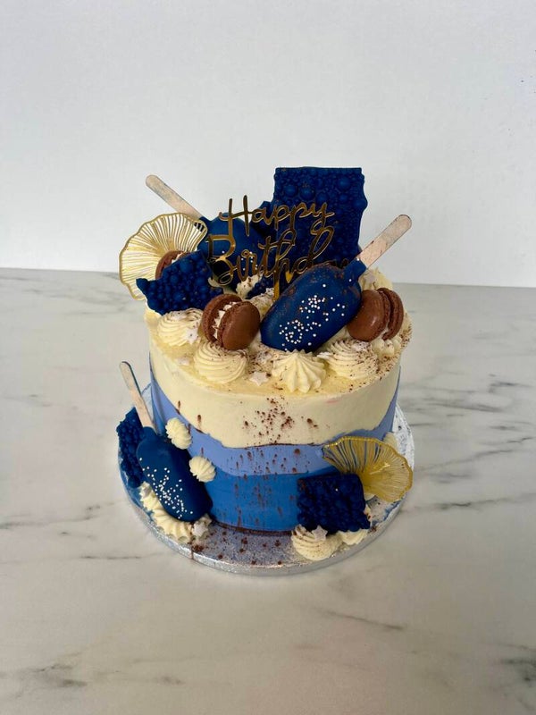 Blauwe taart