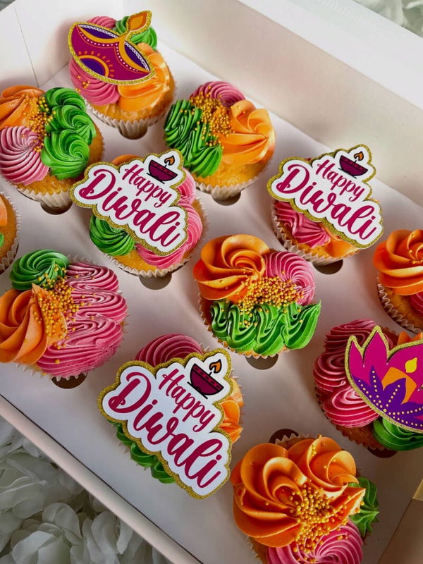 Diwali cupcakes