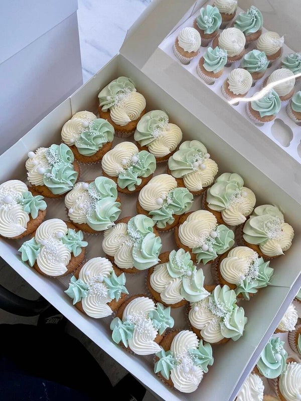 Groene cupcakes