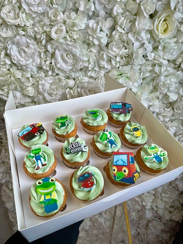 Gecko’s garage cupcakes