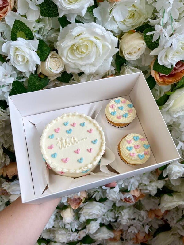 Gender reveal bento box