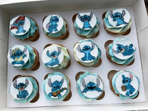 Stitch cupcakes