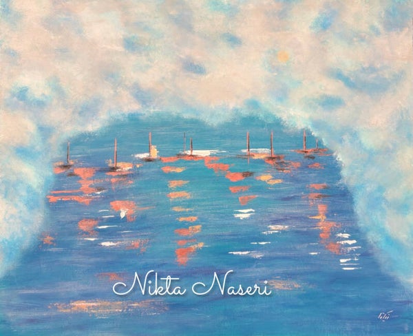 Marine in foggy night