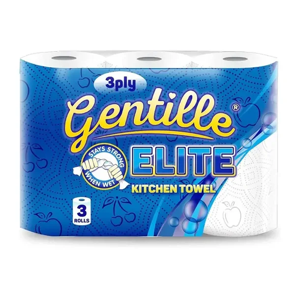 Gentille Elite Kitchen Towel 3 Roll Pack