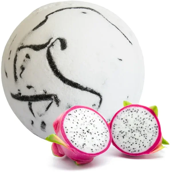 1x Tropical Paradise Coco Bath Bomb - Dragon Fruit