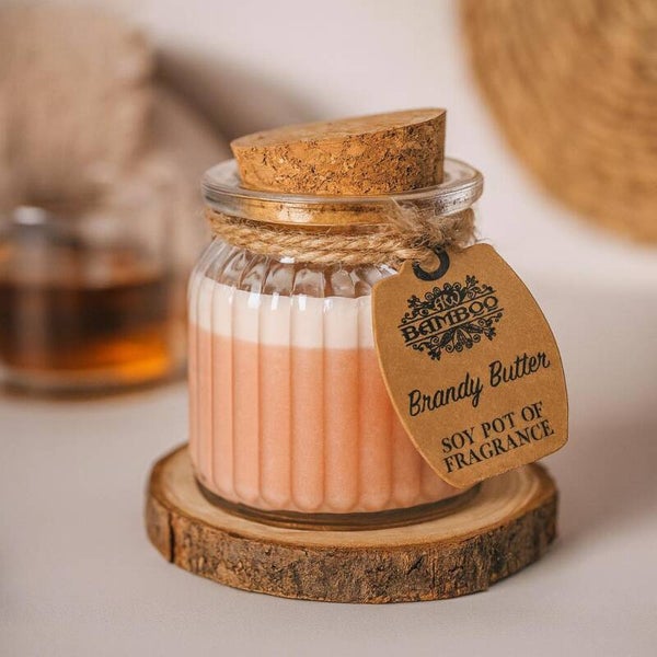 Brandy Butter Soy Pot of Fragrance Candles