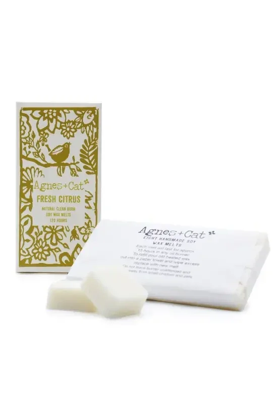 Agnes + Cat Box of 8 Wax Melts - Fresh Citrus