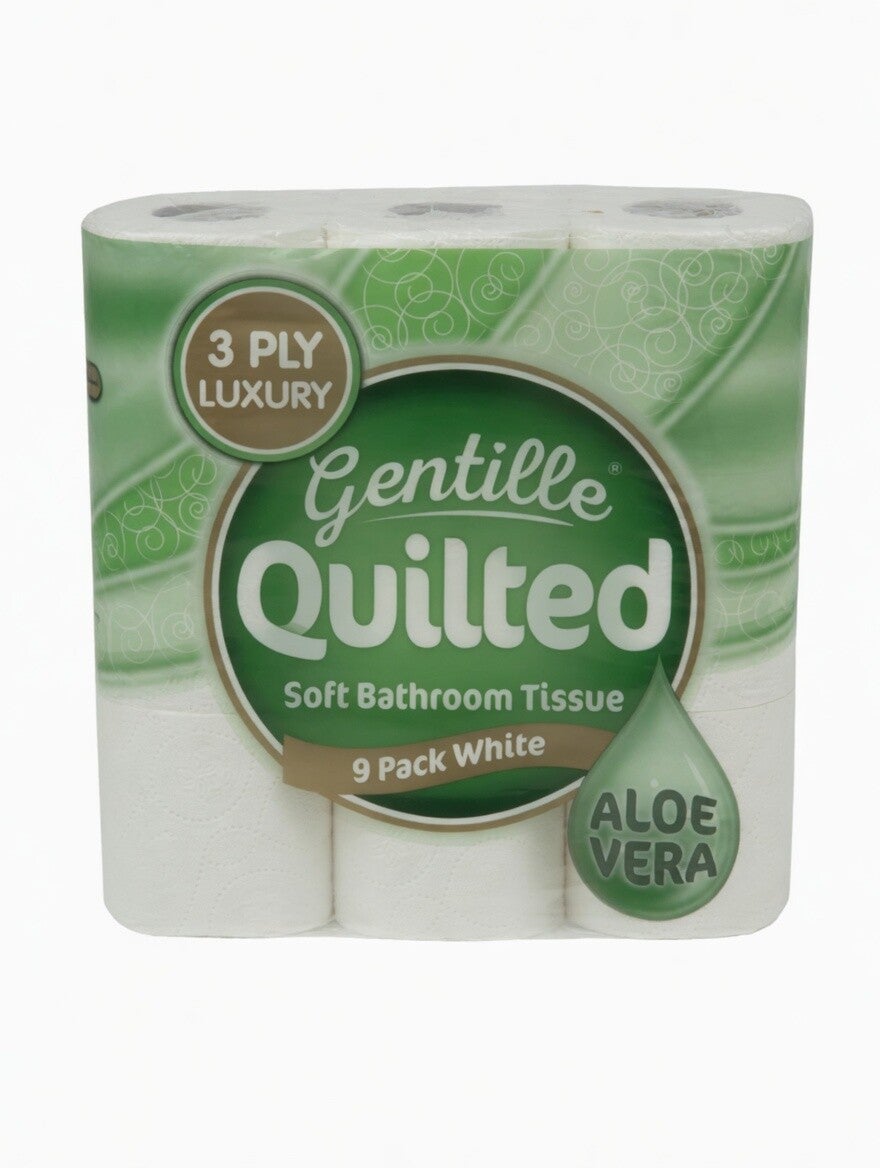 Gentille Quilted Bathroom Tissue 9 Pack