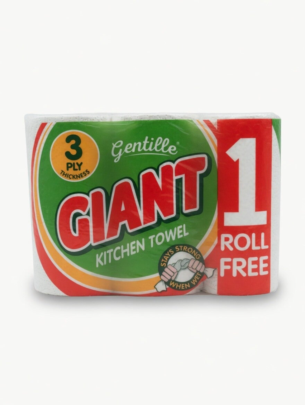 Gentille Giant 3Ply Kitchen Towel. 3 Pack