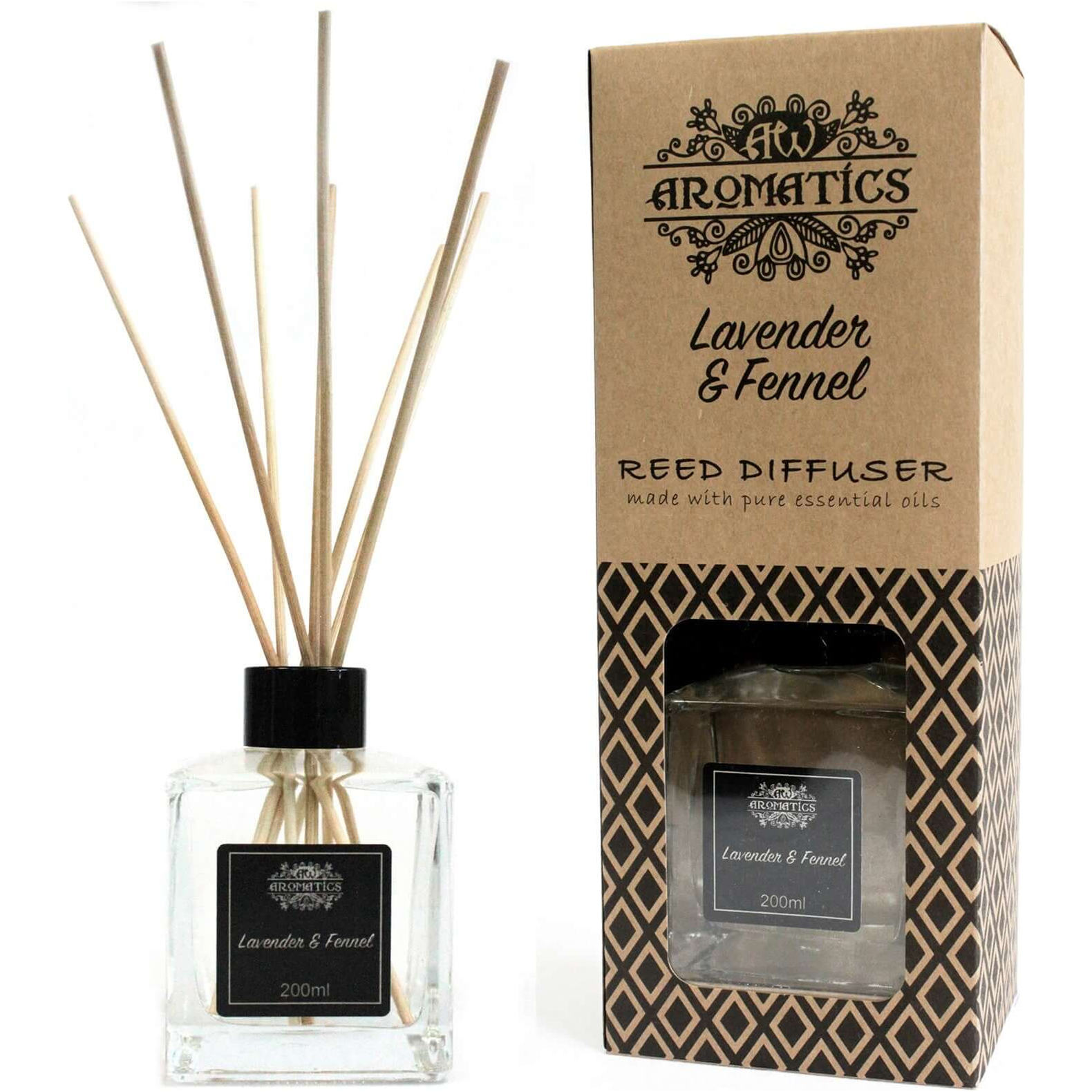 200ml Lavender & Fennel Essential Oil Reed Diffuser