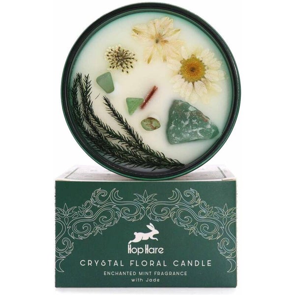 Hop Hare Crystal Magic Flower Candle - The Magician