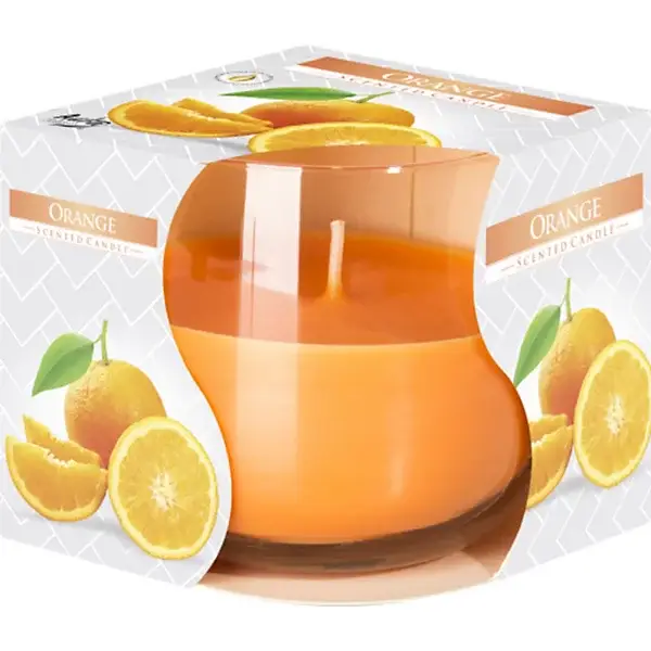 Scented Glass Jar Candle - Orange