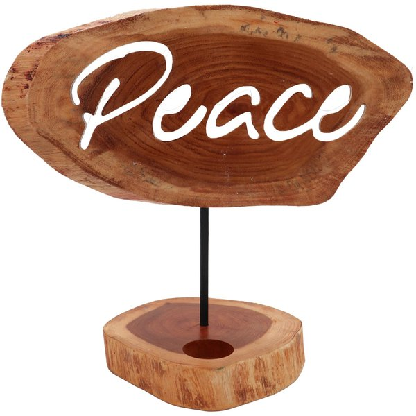 Candle Holder Sign - Peace