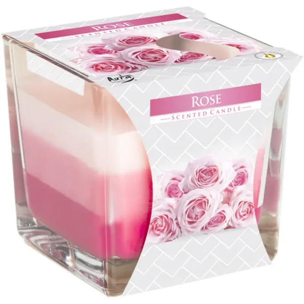 Rainbow Jar Candle - Rose