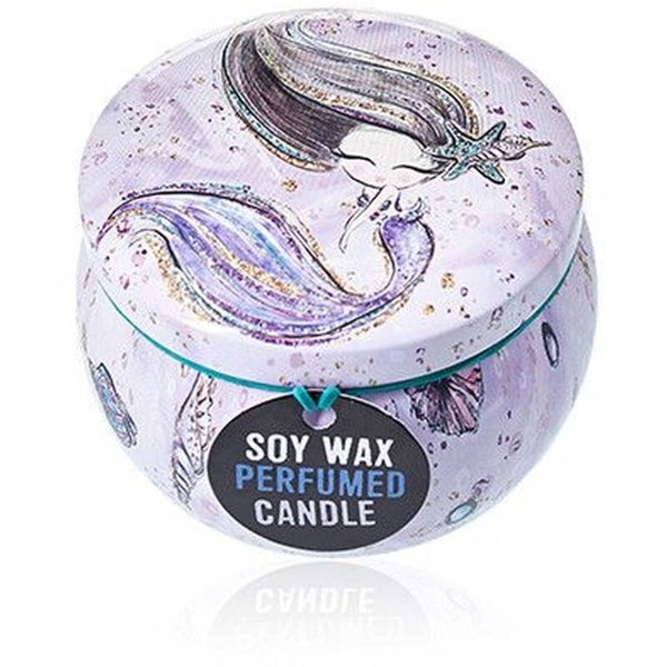 Art Tin Candle  - Sea life - Rasberry