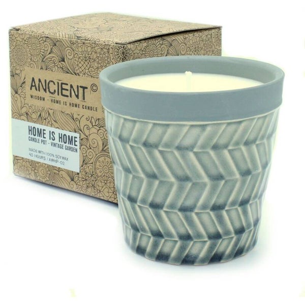 Home is Home Candle Pots - Vintage Garden